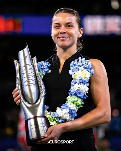 Maja Chwalinska dreht das Finale von Wuhan gegen Kartal