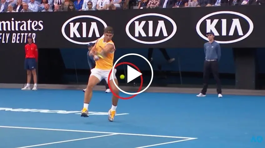 Unglaublich: Rafael Nadal schlug keinen Ball von Vorhand!